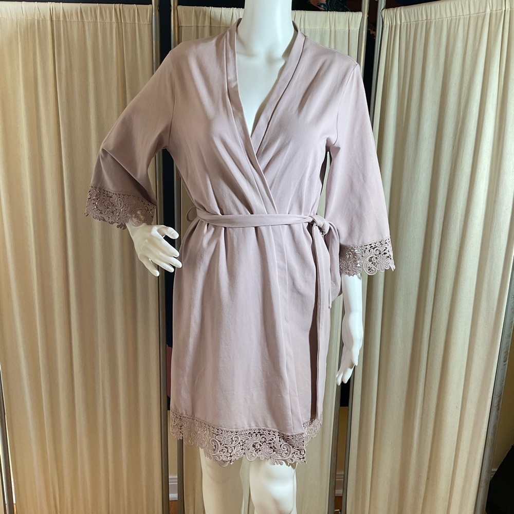 Lace Trim Robe💜Lavender
